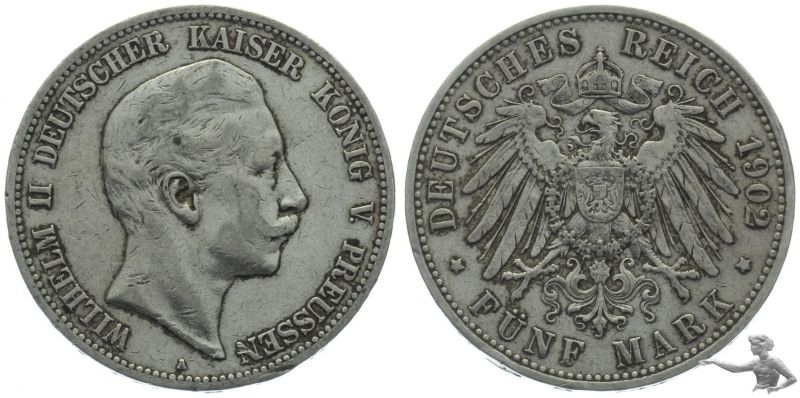 Preussen 5 Mark 1902 A